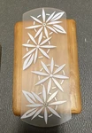 Style Selections 158153 Wired Doorbell Chime Wood Floral Single 2-DOOR. Fixed Price $39.99.