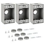 Weatherproof Outlet Box,three 3/4 Inch Hole Outdoor Electrical Box,aluminum C.... Fixed Price $30.34.