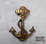 Solid Brass Anchor Door Knocker Nautical Rope Detail Heavy Cast 4.25". Fixed Price $65.99.