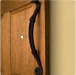 Signature Hardware Papyrus Hand-forged Iron Curved Pull Black Powder Coat. Fixed Price $25.00.