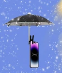 Phone Umbrella Sun Shade Clip Mini Parasol Outdoor Selfie Deal. Fixed Price $9.99.