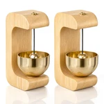 Jjunw 2 Pcs Magnetic Door Chime Bell, Wooden Shopkeepers Type 1. Fixed Price $12.65.