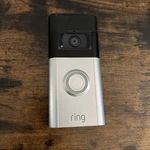 Ring Video Doorbell Silver & Black Wi-fi Night Vision Recording Microphone. Fixed Price $25.00.