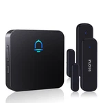 Secrui Door Chime, Wireless Chimes When 2 Sensor 1 Receiver, Black. Fixed Price $49.65.