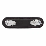 Vicenza Designs K1156 Pollino Koi Leather Pull, 3-INCH, Brown, Polished Nickel. Fixed Price $56.41.