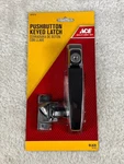 Ace Black Push Button Keyed Latch Fits 3/4 1-1/4 Thick Doors 5414776 New. Fixed Price $14.90.