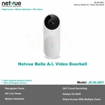 Netvue Belle Wifi A.i. Video Doorbell. Fixed Price $144.08.