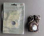 Doorbell Cover : Cat & Butterfly - Illuminated Button, Hand Cast Brass Figi. Fixed Price $8.88.