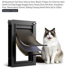 Aluminum Heavy Duty Small Interior Door 3 Flaps (pets Up To 22LBS) Black. Fixed Price $70.00.