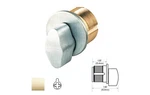 Gms M100T-3-AR Thumbturn Mortise Cylinder Bright Polished Brass. Fixed Price $15.62.
