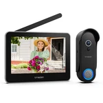 Tmezon Full Wireless Video Doorbell Intercom System 7" Lcd Touch Monitor 1080P. Fixed Price $68.00.