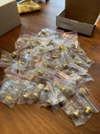Baldwin 1035 Corner Door Hinge Solid Brass Button Finial Tip Round -- 31 Pairs. Fixed Price $155.00.