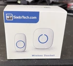 Sadotech Wireless Doorbell Melody/tune White/blue Battery W/ Rectangle Button. Fixed Price $11.99.