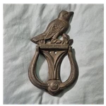 Cast Iron Sitting Bird Door Knocker Brown Antique Finish Vintage Style Farmhouse. Fixed Price $20.00.