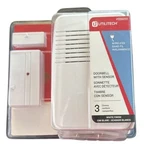 Utilitech UT-7368-09 White Wireless Doorbell W/button Battery Operated Chimes. Fixed Price $18.99.