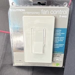 Lutron Dvwfsq-fh 3-WAY Contemporary Fan Control Wall Switch Light Almond. Fixed Price $20.00.