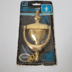 Solid Brass Door Knocker W/mounting Screws Lacquered Finish Vintage Franklin Nos. Fixed Price $7.49.
