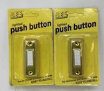 2-PACK Lee Electric BC265LG White Lighted Slim Bar Doorbell Push Button 16 V. Fixed Price $21.99.