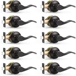 Interior Keyless Door Leverset Oil Rubbed Bronze Passage Handles. Fixed Price $163.66.
