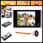Digital Doorbell Lcd 3.5" Color Ir Camera 120 Electronic Peephole Viewer - Batt. Fixed Price $97.19.