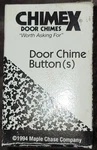 Chimex Chimes 130-565 Doorbell Button White Hardwired. Fixed Price $9.00.