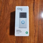 Ring Battery Doorbell, Head-to-toe Video, Live View, Two-way Talk Satin Nickel. Fixed Price $79.99.