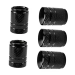 5 Pcs Tire Valve Stem Caps, Corrosion Resistant Aluminum Alloy Auto Black. Fixed Price $5.98.