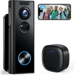 Xtu Doorbell Camera Wireless No Subscription, 2K Video With Chime, 2-WA. Fixed Price $57.44.