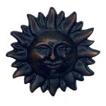 Sunface Doorbell Ringer By Michael Healy - Oiled Bronze. Fixed Price $20.00.