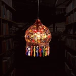 Bohemian Style Iron Color Crystal Led Pendant Lamp Chandelier Ceiling Light. Fixed Price $49.90.