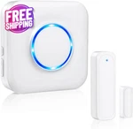 Door Chime, Wireless Open Contact Sensor Alarm With 600 Ft Range 58. Fixed Price $23.97.