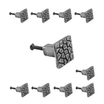 Square"cobble Stone Design" Cabinet Knob Iron Pewter Finish Pack Of 10. Fixed Price $145.99.