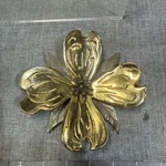 Vintage Flowering Dogwood Brass Door Knocker - Mcs Iv Signed Colby Smith 1982. Fixed Price $124.99.