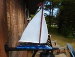 Sailboat Cast Aluminum Hanging Montague Dinner Bell U.s.a.. Fixed Price $45.00.