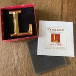 Letter Monogram Knocker - Michael Healy Handcrafted Polished Brass New. Fixed Price $23.00.