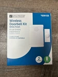 Utilitech Wireless Doorbell Kit White 6291125 Chime Options Battery Included. Fixed Price $8.00.