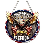 12 Inch American Eagle Wreath Door Sign 250TH Anniversary Patriotic Decor Set. Fixed Price $14.99.