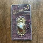 Vtg Expressions Lighted Solid Brass Door Bell Push Button Victorian Style Nib. Fixed Price $34.99.