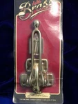 Vintage Ives Artisan Solid Brass Door Guard 1983 New Original Package. Fixed Price $10.50.