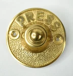 Press Push Button Doorbell Vintage Cast Solid Brass - New. Fixed Price $14.99.