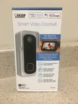 Feit Home White Metal/plastic Wireless Smart-enabled Video Doorbell. Fixed Price $90.25.