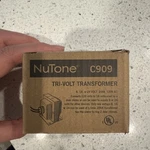 Nib Genuine Nutone Tri-volt Transformer, C909, 8, 16, 24 Volt, 20VA, 120VAC. Fixed Price $9.68.