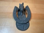 Head / Star Door Knocker Lucky Horseshoe Western Decor Cast Iron. Fixed Price $19.95.