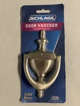 Schlage Door Knocker Solid (bright Brass) SC-3125-605 New. Fixed Price $12.95.