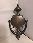 Metal Door Knocker With Hardware, Oil Rubbed Bronze Finish, Engraved "h".. Fixed Price $19.50.