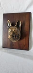 Michael Healy German Shepherd Bronze Door Knocker Dog Lover Mounted 10X8" (c). Fixed Price $124.00.