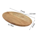 Oussum Serving Plates Solid Wooden Platter For Home Kitchen Decor Tray. Fixed Price $22.99.