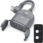 Outdoor Duo Wi-fi Smart Plug, Weatherproof Dual Socket, Wireless Remote Control,. Fixed Price $29.62.
