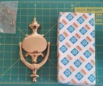 Solid Polished Brass Door Knocker Heavy Housewarming Gift Easy Install 1.25LBS. Fixed Price $25.00.