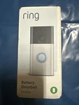 Ring Battery Doorbell, Head-to-toe Video, Live Talk Satin Nickel. Fixed Price $80.92.
